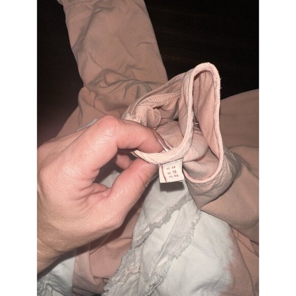 Anthropologie HOLDING HORSES Dress Size 14 Pnk Ombre Color Block 3/4 Bell Sleeve - Picture 3 of 4